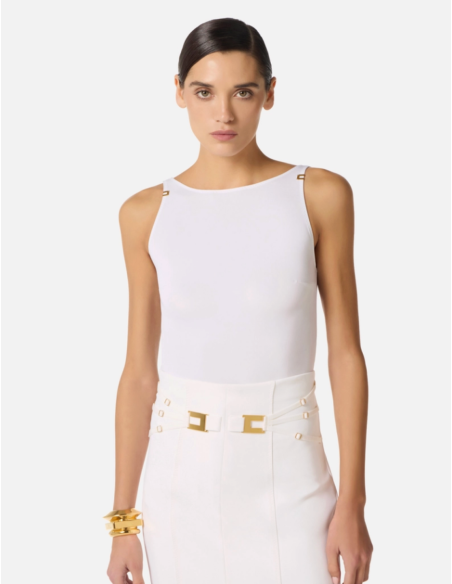 body blanc femme luxe italien