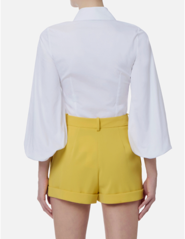 white women shirt with chest cut-out