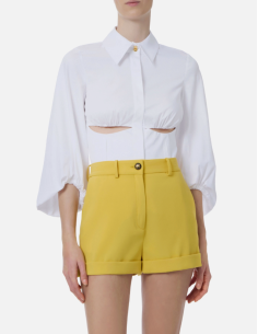 White Elisabetta Franchi Shirt with Cut-Out