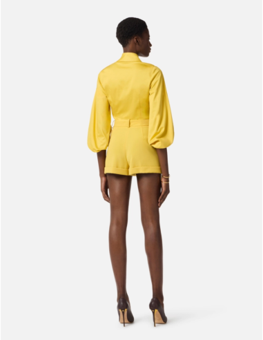 yellow italian luxury women shirt