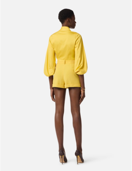 yellow italian luxury women shirt