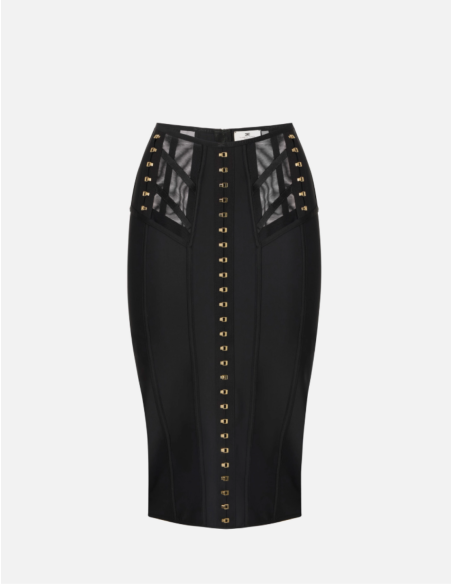 Elisabetta Franchi sculpted silhouette chic skirt