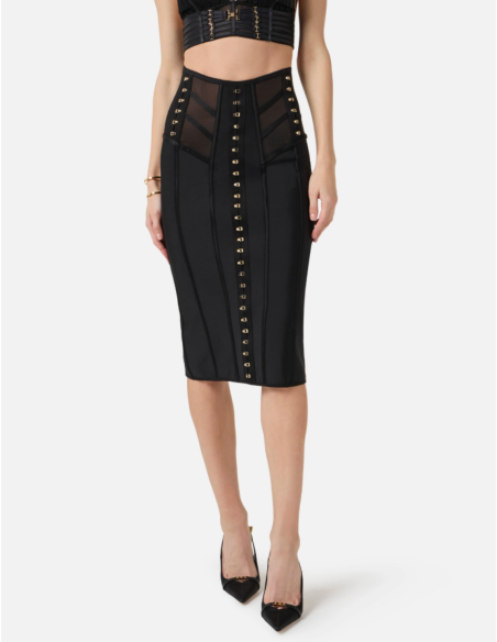 Elisabetta Franchi slim fit couture skirt