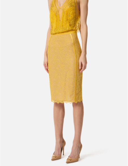 Elisabetta Franchi jupe taille haute féminine