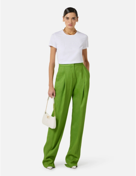 Elisabetta Franchi pantalon taille haute élégant