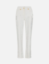 Elisabetta Franchi jean palazzo franges denim