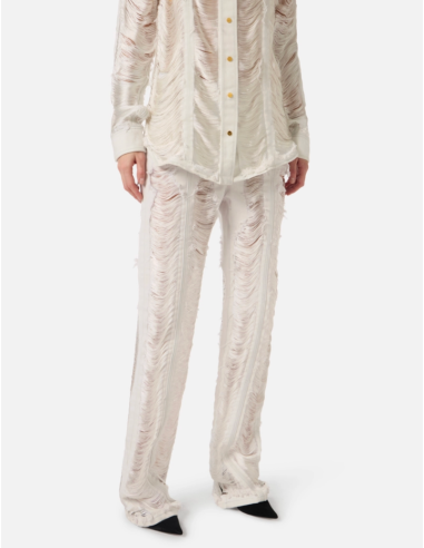 Elisabetta Franchi jean détails logo doré