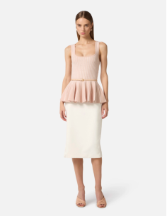 Elisabetta Franchi top nude ivoire mode 2