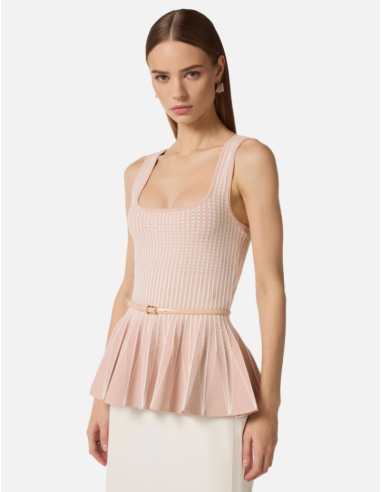 Elisabetta Franchi top silhouette féminine moderne