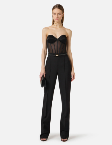 Elisabetta Franchi top coupe structuré luxe