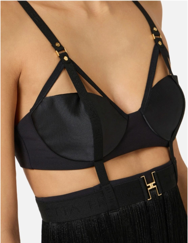 Elisabetta Franchi robe franges mouvement élégant