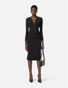 Elisabetta Franchi veste bustier tulle chic 2