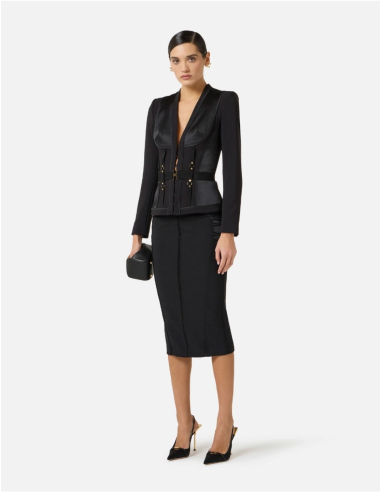 Elisabetta Franchi veste coupe corset chic