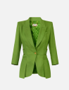Elisabetta Franchi veste lin mélangé aloe