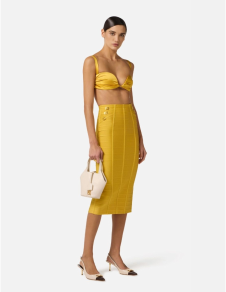 Elisabetta Franchi luxury knit everyday skirt