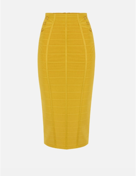 Elisabetta Franchi sculpted texture fashion skirt