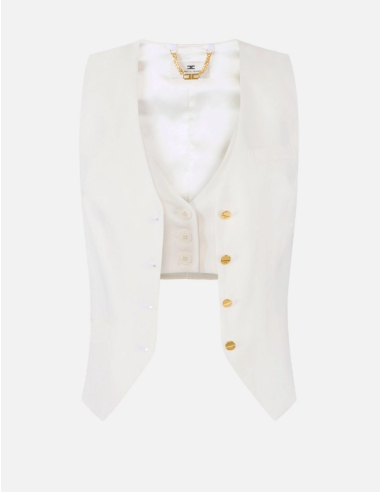 Elisabetta Franchi gilet crêpe léger chic