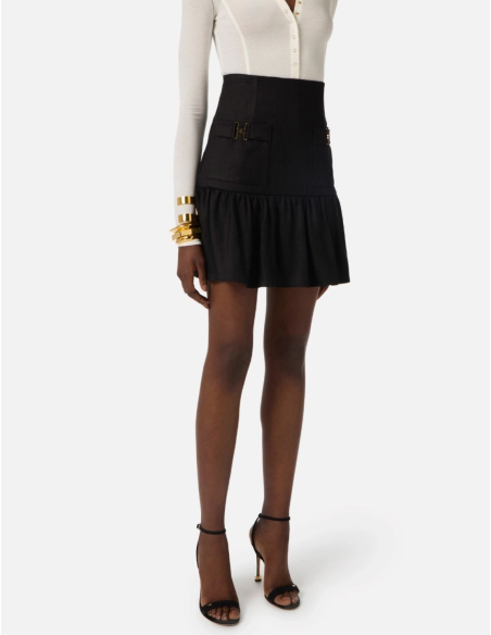 Elisabetta Franchi linen couture skirt design