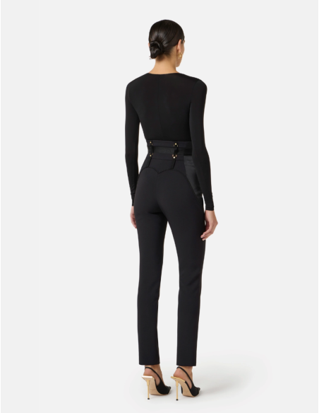 Elisabetta Franchi pantalon mode luxe noir