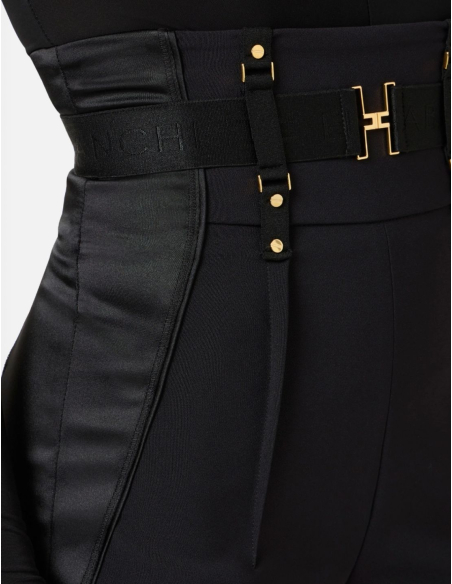Elisabetta Franchi high waist satin trousers