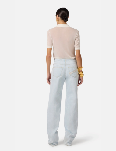 Elisabetta Franchi jean silhouette fluide tendance