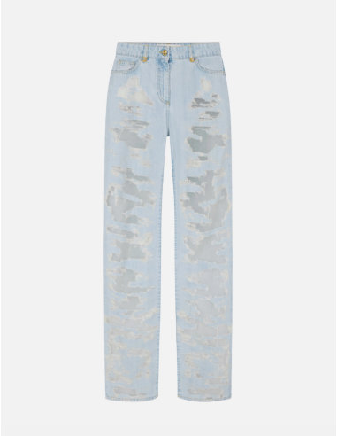 Elisabetta Franchi jean destroyed denim chic
