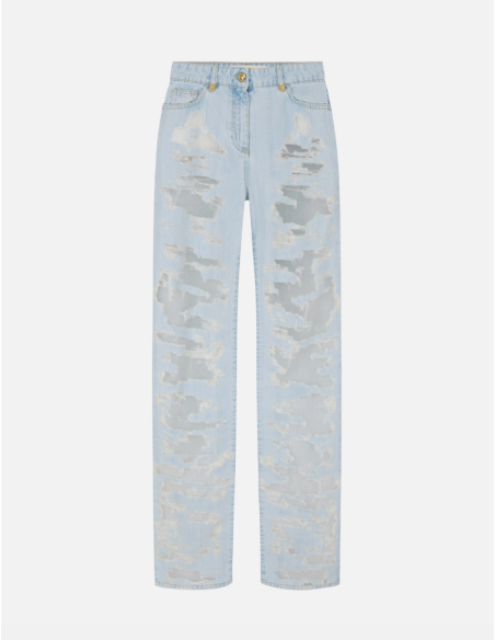 Elisabetta Franchi jean destroyed denim chic