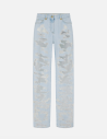 Elisabetta Franchi jean destroyed denim chic