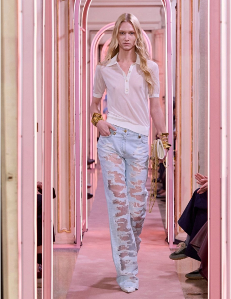 Elisabetta Franchi jean mode luxe femme