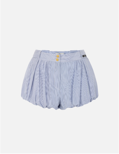 Elisabetta Franchi short taffetas nylon rayures