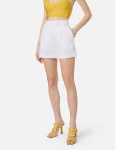 Elisabetta Franchi short coton stretch confort