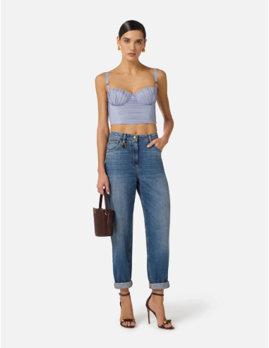 Elisabetta Franchi top silhouette féminine chic