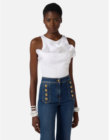 Elisabetta Franchi top coupe moderne tendance