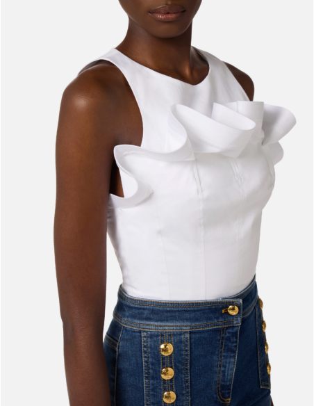 Elisabetta Franchi top coton mode casual