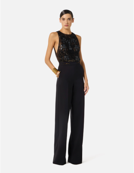 Elisabetta Franchi combinaison broderies couture raffinées