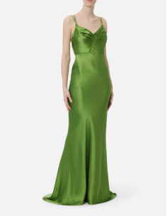 Elisabetta Franchi elegant evening satin dress
