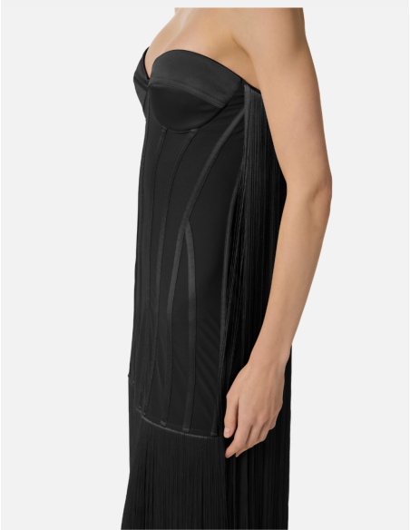 Robe de cérémonie à franges elisabetta franchi