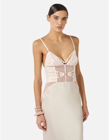 Elisabetta Franchi robe satin Red Carpet