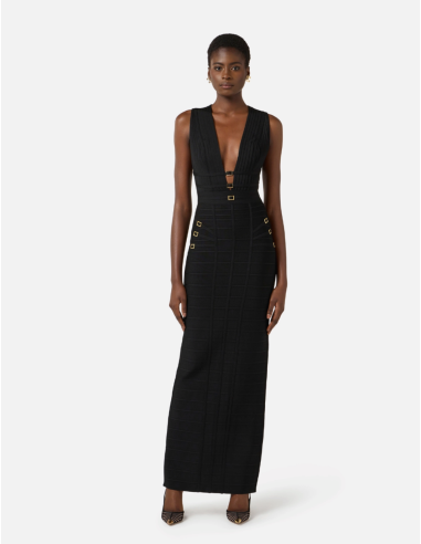 Elisabetta Franchi robe détail métal doré