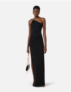 Elisabetta Franchi robe maille Roma noir 2