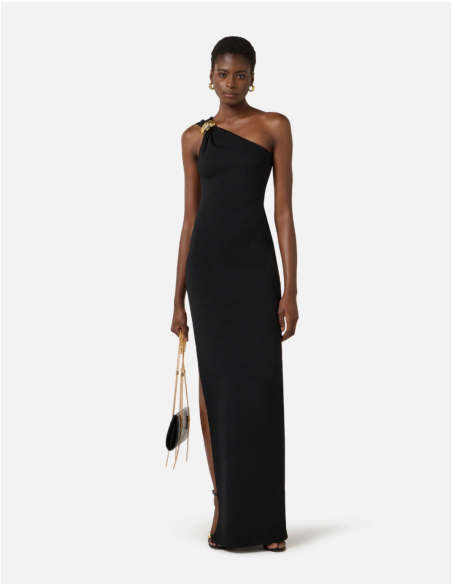 Elisabetta Franchi robe dos ouvert élégant