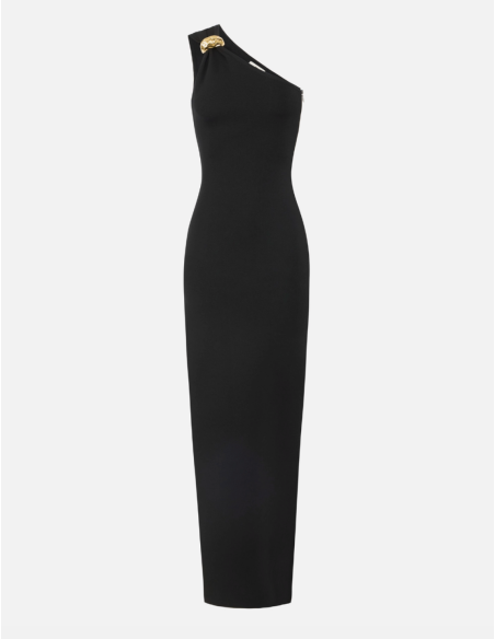 Elisabetta Franchi robe maille Roma noir