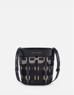 Elisabetta Franchi sac seau filet noir