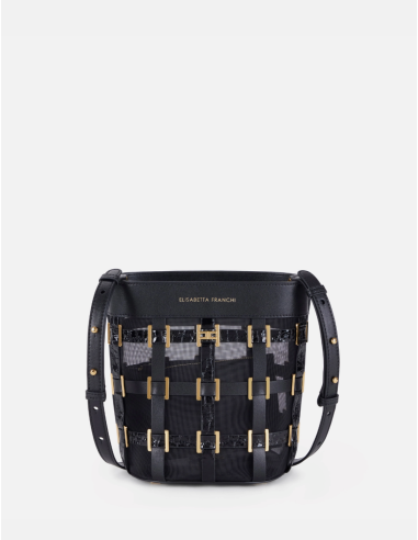Elisabetta Franchi sac seau filet noir