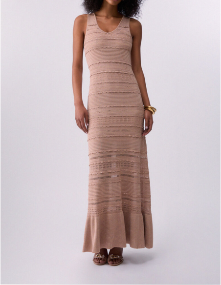 Liu Jo long openwork knit dress