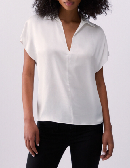 Liu Jo blouse satin blanc élégante