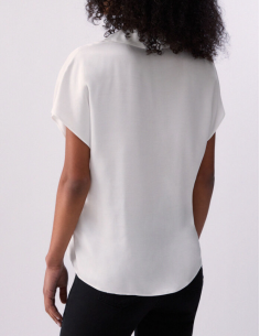 Liu Jo blouse satin blanc élégante 2