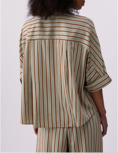 Liu Jo gold metal button shirt