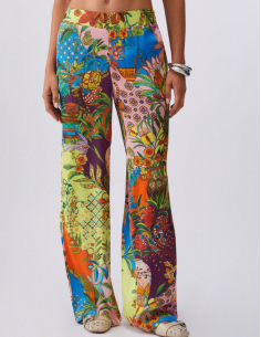 Liu Jo printed satin trousers chic