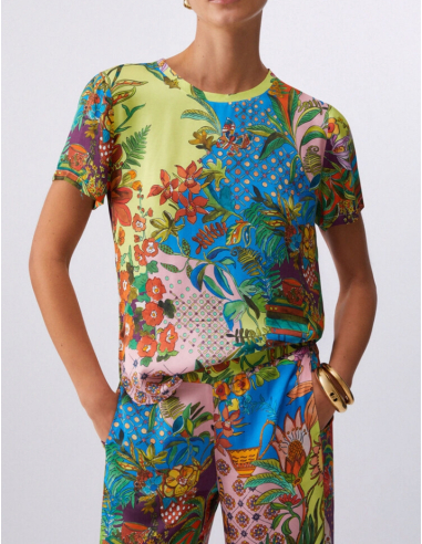 T-shirt LIU JO en Satin Imprimée  - WA6512